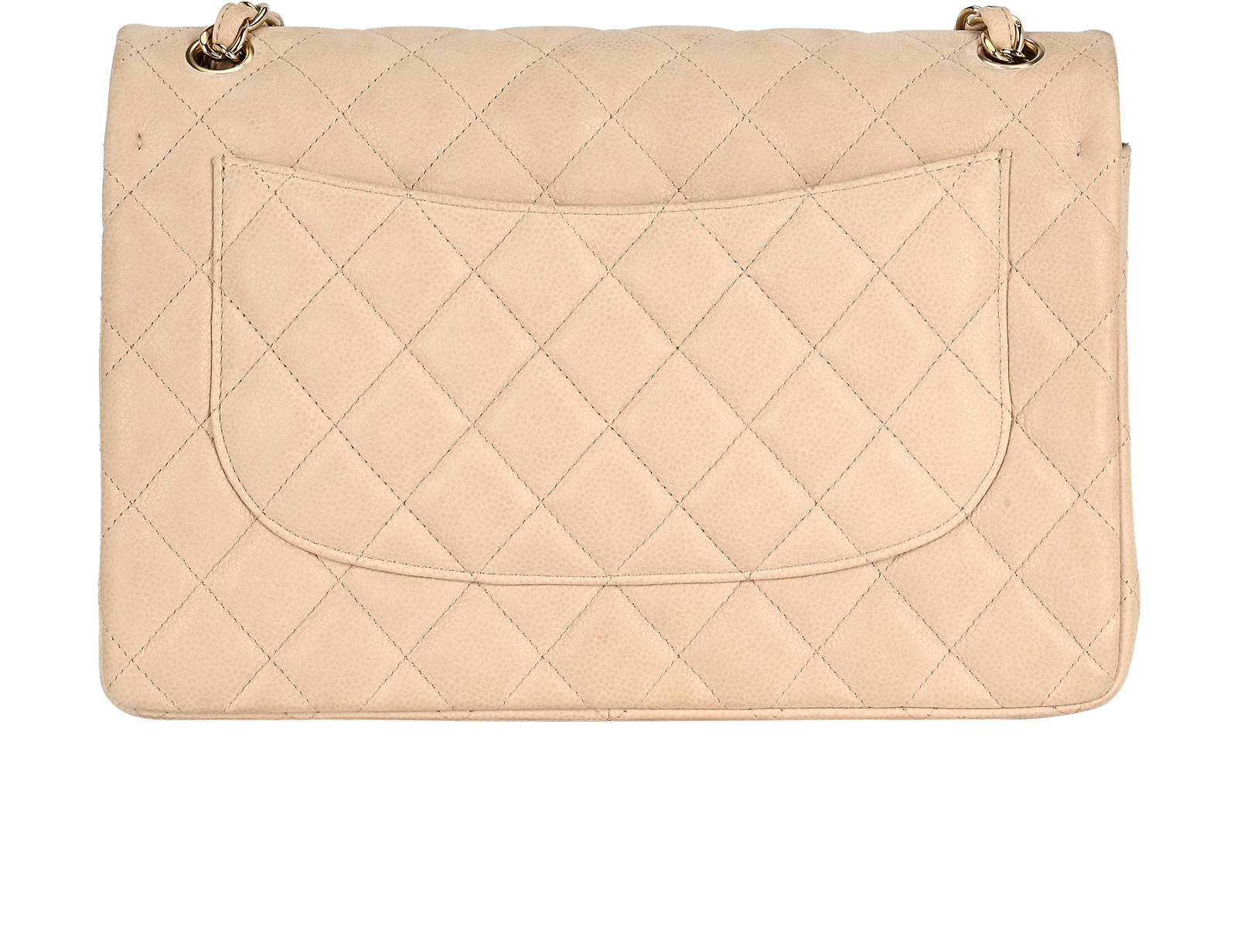 Classic Jumbo Double Flap, &pound;5,900, Handbags, Nude, Caviar Leather, Back view